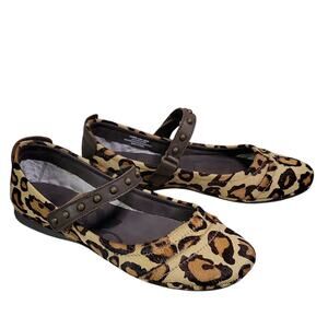 OTBT Gamine Cheetah Print Mary Jane Flats Womens Size 6.5 NEW